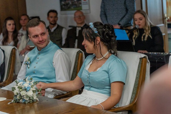 Trauung eines Ehepaars